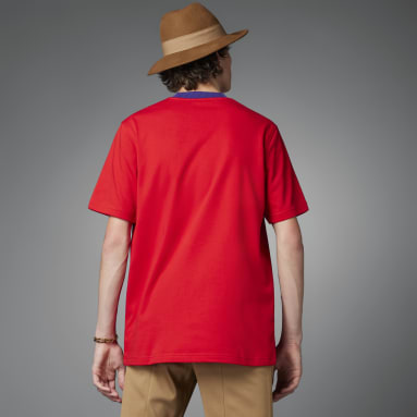 Adicolor Heritage Now Large Trefoil T-skjorte Rød