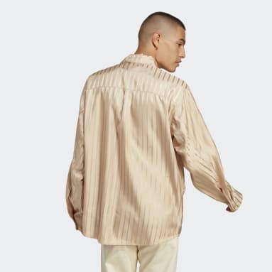 Camisa Manga Larga Oversized adidas RIFTA City Boy Beige Hombre Originals