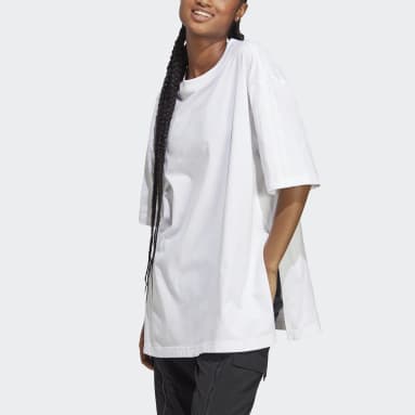 Women Sportswear White Dance Oversized Tee