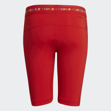 Mallas Cortas adidas x LEGO® Play Corte Medio Rojo Niño Sportswear