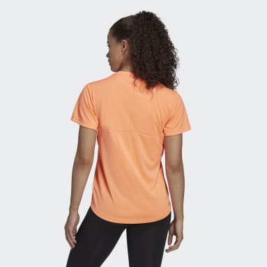 Camiseta Primeblue Designed 2 Move Logo Sport Naranja Mujer Training