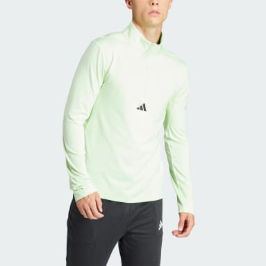 Veste de survêtement zip 1/4 entraînement vert Hommes Entraînement