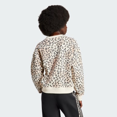 Dames Originals adidas Originals Leopard Luxe Trefoil Sweatshirt