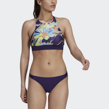 Γυναίκες Κολύμβηση Μωβ Positivisea Print Bikini Set