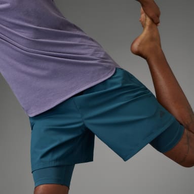 Nam Tập Luyện Quần Short 2 Trong 1 Tập Yoga Cao Cấp