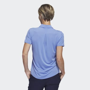 Women Golf Blue Ultimate365 Solid Golf Polo Shirt