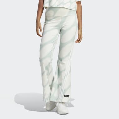 Leggings adidas x Marimekko Future Icons Flared Bianco Donna Sportswear