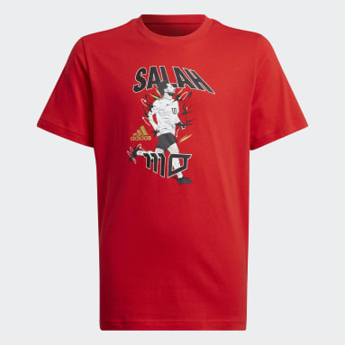 T-shirt graphique Salah Football Rouge Garçons Football