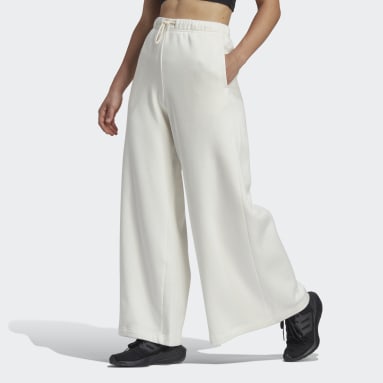 Pantalon ample en molleton Studio Lounge blanc Femmes Sportswear