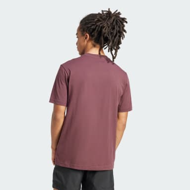 Camiseta Essentials de malha simples com logotipo pequeno