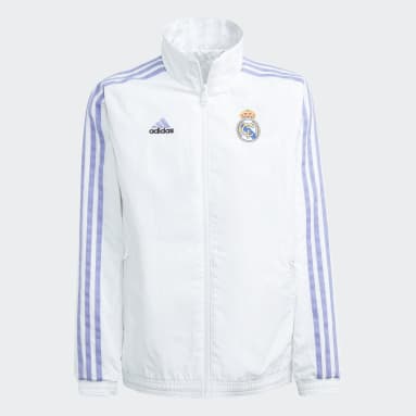 Giacca Anthem Real Madrid Bianco Bambini Calcio