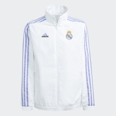 Youth Soccer White Real Madrid Anthem Jacket