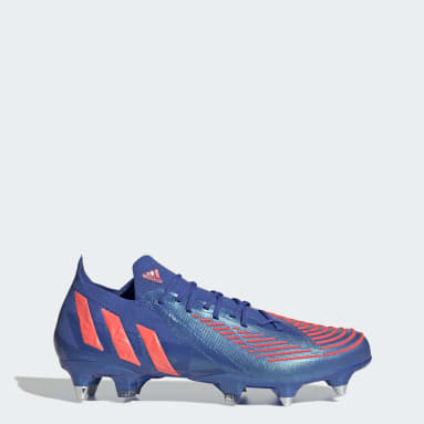 Guayos Predator Edge.1 Low Terreno Suave Azul Fútbol