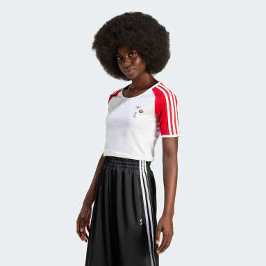 Mickey Mouse x Originals 3-Stripes Icon For Her Baby Tee