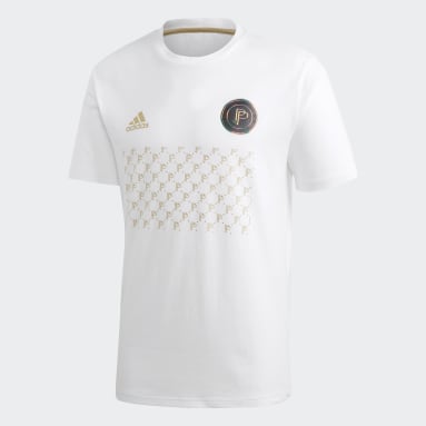 ผู้ชาย ฟุตบอล สีขาว เสื้อยืดพิมพ์ลาย Paul Pogba