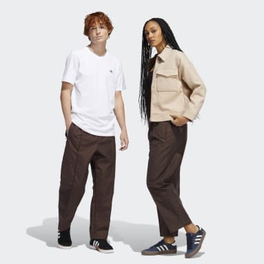 Originals Brown Pintuck Pants (Gender Neutral)