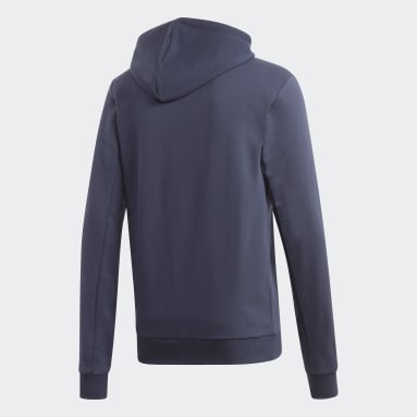 Polerón con Capucha Badge of Sport Felpa Francesa Azul Hombre Sportswear