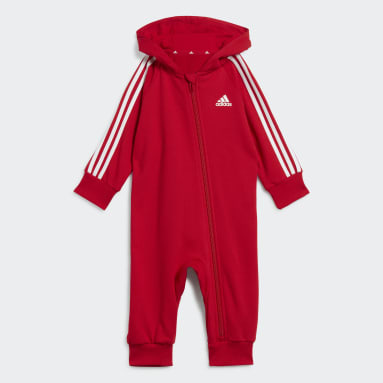 Børn Sportswear Rød Essentials 3-Stripes French Terry Kids bodysuit