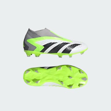 Botas de Futebol Predator Accuracy+ – Piso firme Branco Criança Futebol