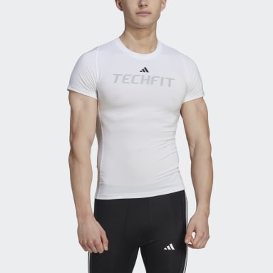 Männer Fußball Techfit Graphic T-Shirt Weiß