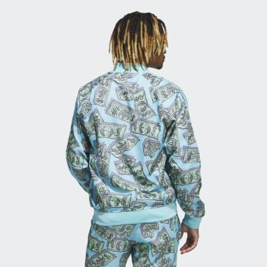 เสื้อแจ็คเก็ตพิมพ์ลายรูปเงิน Jeremy Scott