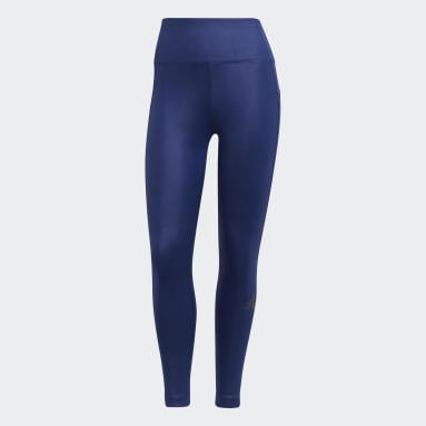 Calzas AEROREADY You for You Shine Tiro Alto Azul Mujer Training