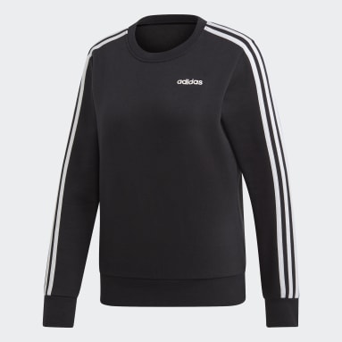 Women Sportswear Black Essentials 3-Stripes Sweatshirt