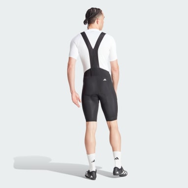 Essentials 3-Stripes Wielrenshort met Bretels en Zeem