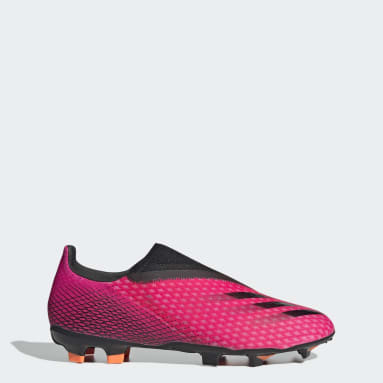 Mænd Fodbold Pink X Ghosted.3 Laceless Firm Ground støvler