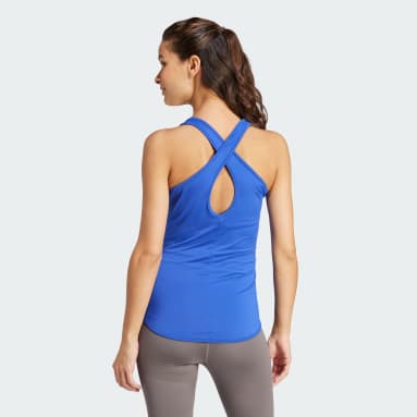 Ženy Tréning A Fitnes modrá Tielko AEROREADY Train Essentials Slim-Fit (tehotenské)