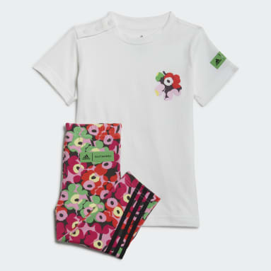 Infant & Toddler Lifestyle White adidas x Marimekko Summer Tights Set
