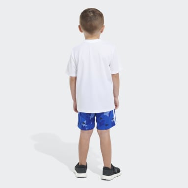 Children Sportswear White POLY TEE CAMO AOP SHORT