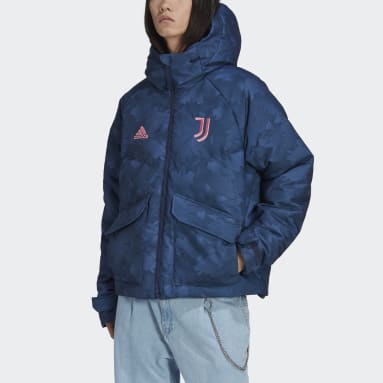 Men Football Blue Juventus Lifestyler Down Jacket