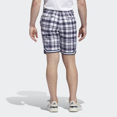 Männer Golf Adicross Plaid 8,5-Inch Shorts Weiß