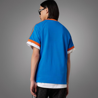 Camiseta Adicolor 70s Vintage Cali Azul Hombre Originals