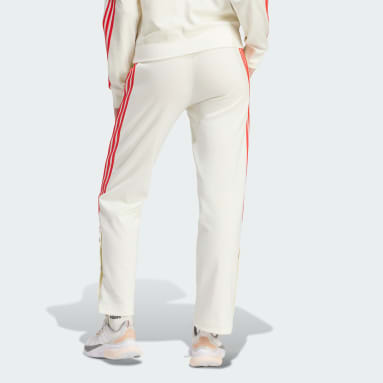 Women's Sportswear White Iconic Wrapping 3-Stripes Snap Track Pants