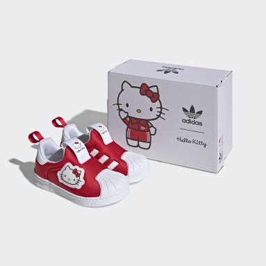 Scarpe Hello Kitty Superstar 360 Rosso Bambini Originals