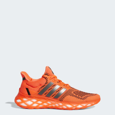 Running Orange Ultraboost Web DNA Shoes