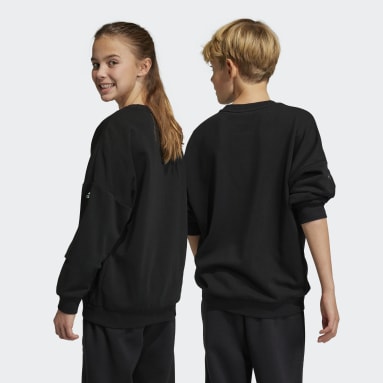 Sweat-shirt ras-du-cou ample ARKD3 Noir Enfants Sportswear