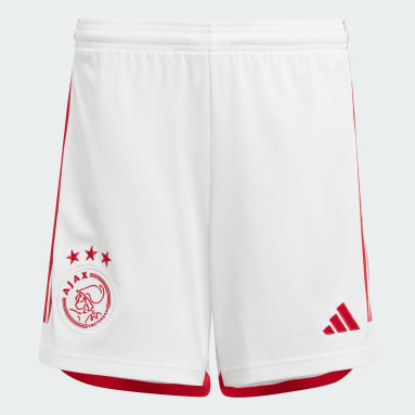 Calções Principais 23/24 do Ajax Amsterdam – Criança Branco Criança Futebol