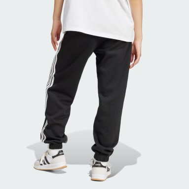 Essentials 3-Stripes Fleece Loose-Fit Pants