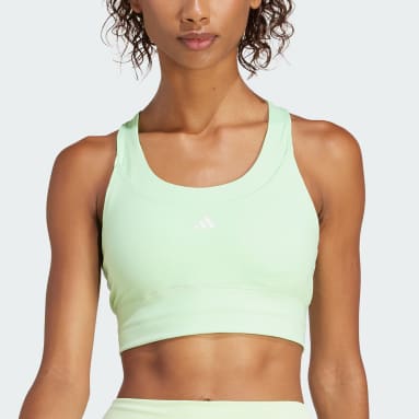 Γυναίκες Γυμναστήριο Και Προπόνηση Πράσινο Run Pocket Medium-Support Bra