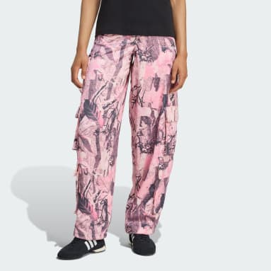 adidas Originals Leaf Camo Print Saten Kargo Pantolon