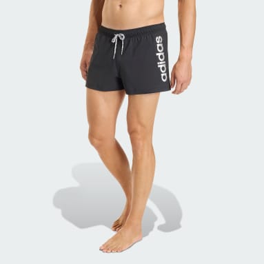 SHORTS DE NATACIÓN LOGO DE TEJIDO ELÁSTICO, LARGO DE 8 CM