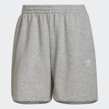 Shorts Moletinho Adicolor Essentials Cinza Mulher Originals