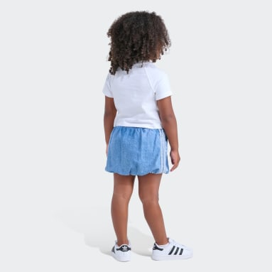 RAGLAN TEE DENIM BBLE SKRT SET