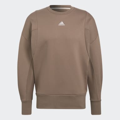 Sweat-shirt Studio Lounge Fleece Marron Hommes Sportswear
