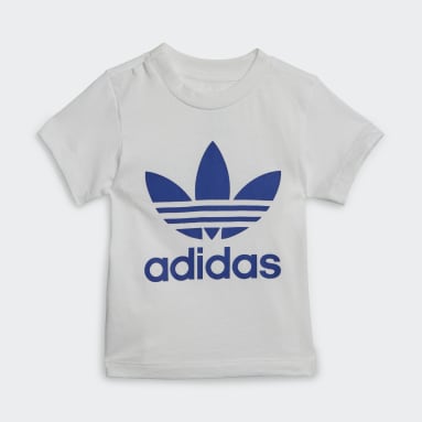 Ensemble t-shirt et short Trefoil Bleu Bambins & Bebes 0-4 Years Originals