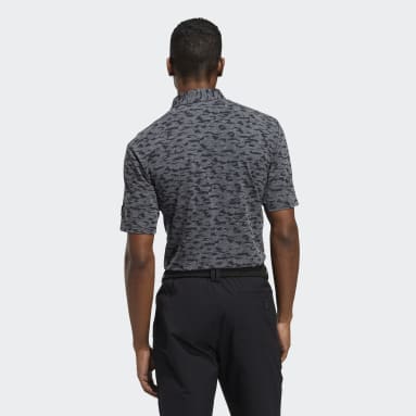 Men Golf Black Go-To Camo-Print Polo Shirt