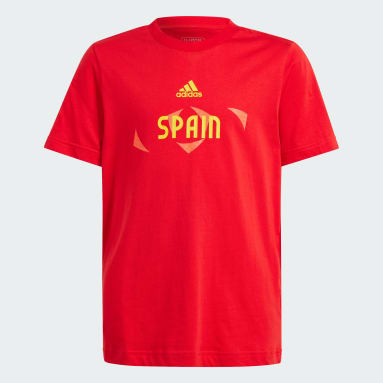 Camiseta UEFA EURO24™ España Rojo Niño Fútbol